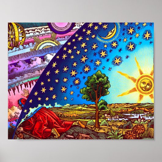 BEAUTIFUL AFBEELDING van WorldView - Flammarion Do Poster (Voorkant)