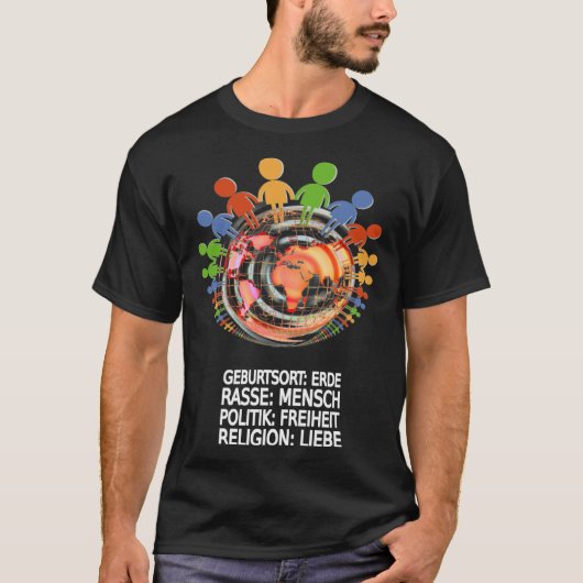 Beautiful against racism t-shirt (Voorkant)