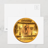 Beautiful Amazing Golden Red African Ethnic Art Briefkaart (Voorkant / Achterkant)