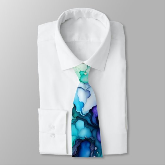 Beautiful and Abstract Pastel Art Neck Tie Stropdas (Gebonden)