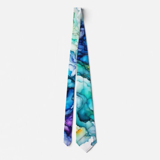 Beautiful and Abstract Pastel Art Neck Tie Stropdas (Achterkant)
