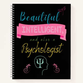 Beautiful and intelligent Psychologist Notebook Notitieboek