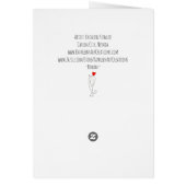 Beautiful and Regal Cat with Words Greeting Card (Achterkant)