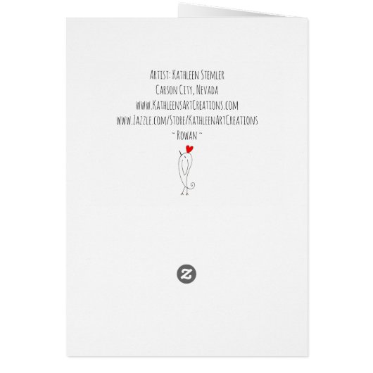 Beautiful and Regal Cat with Words Greeting Card (Achterkant)