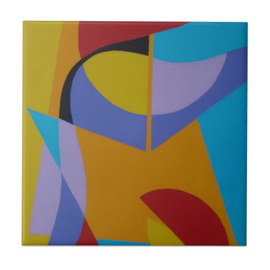 Beautiful and Vibrant Colors! Ceramic Tile Tegeltje (Voorkant)