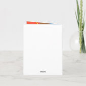 Beautiful and Vibrant Colors! Folded Invitation (Achterkant)