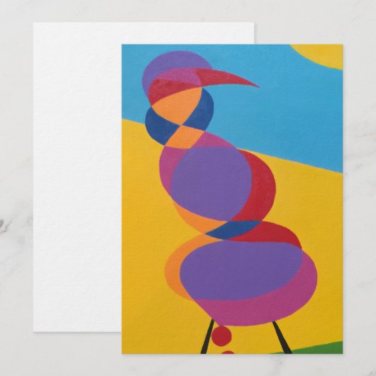 Beautiful and Vibrant Colors! Invitation Kaart (Voorkant / Achterkant)