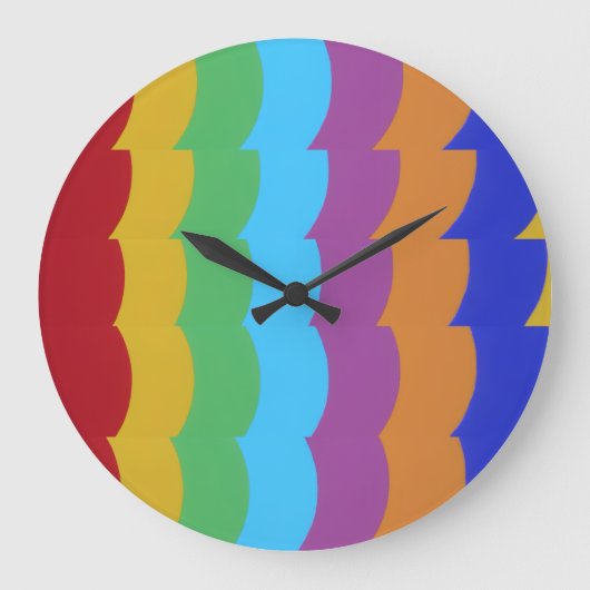 Beautiful and Vibrant Colors! Large Clock Grote Klok (Voorkant)