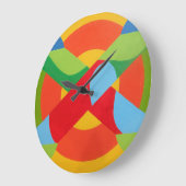Beautiful and Vibrant Colors! Large Wall Clock Grote Klok (Hoek)
