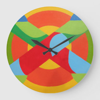 Beautiful and Vibrant Colors! Large Wall Clock Grote Klok