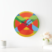 Beautiful and Vibrant Colors! Large Wall Clock Grote Klok (Huis)