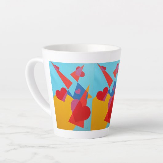 Beautiful and Vibrant Colors! Latte Mug Latte Mok (Linkerhoek)