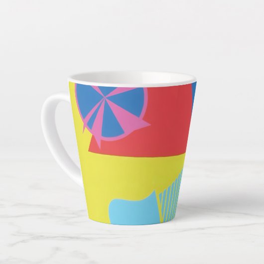 Beautiful and Vibrant Colors! Latte Mug Latte Mok (Linkerhoek)