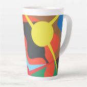 Beautiful and Vibrant Colors! Latte Mug Latte Mok (Rechterhoek)