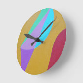 Beautiful and Vibrant Colors! Round Clock Ronde Klok (Hoek)
