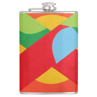 Beautiful and Vibrant Colors! Vinyl Wrapped Flask Heupfles