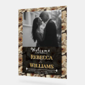 Beautiful Anemones Charm Garden Wedding Acryl Bord (Hoek)