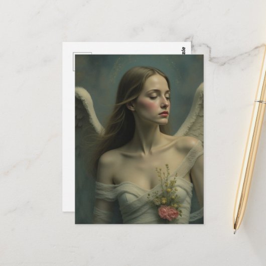 Beautiful Angel Briefkaart (Voorkant / Achterkant in situ)