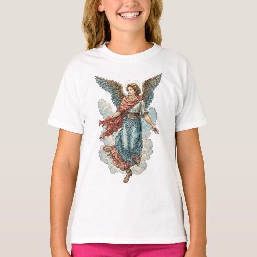Beautiful Angel Girl's Christian Tee Shirt (Voorkant)