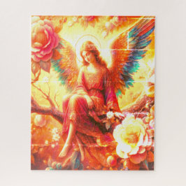 Beautiful Angel Sitting on a Tree Limb Legpuzzel