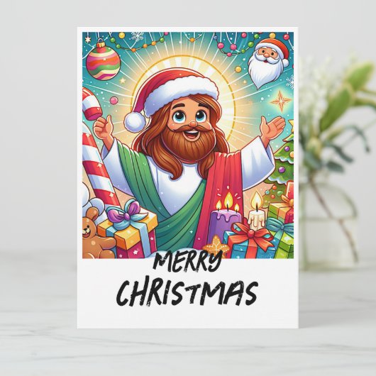 Beautiful Animated Christmas Card Kaart (Staand voorkant)