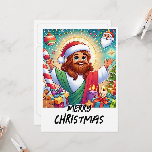 Beautiful Animated Christmas Card Kaart (Voorkant / Achterkant in situ)