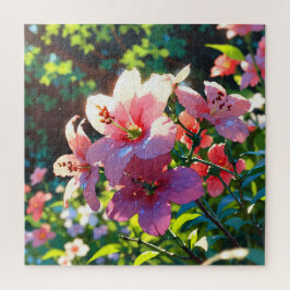 Beautiful anime flowers illustration legpuzzel