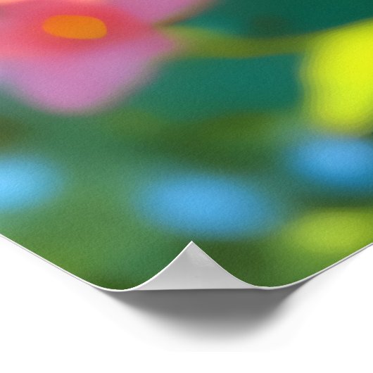 Beautiful anime flowers illustration poster (Hoek)