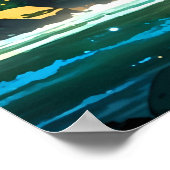 Beautiful Anime Waterfall Illustration Poster (Hoek)