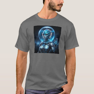 Beautiful aquatic alien woman! t-shirt