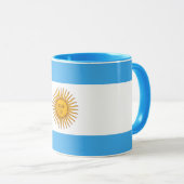 Beautiful Argentina Flag Mug Mok (Voorkant rechts)