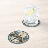 Beautiful Art Deco Stained Glass Dragonfly   Kartonnen Onderzetters (Insitu)