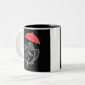 Beautiful art Men's Basic T-Shirt Tweekleurige Koffiemok (Voorkant links)