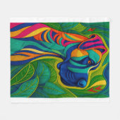 Beautiful Artwork of a Majestic Great Dane Fleece Deken (Voorkant (Horizontaal))