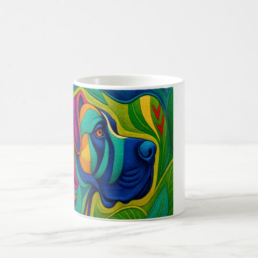 Beautiful Artwork of a Majestic Great Dane Koffiemok (Center)