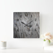 Beautiful authentic Rustic looking Reclaimed wood Vierkante Klok (Huis)