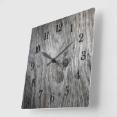 Beautiful authentic Rustic looking Reclaimed wood Vierkante Klok (Hoek)