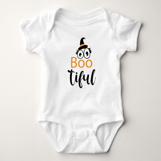 Beautiful Baby Bootiful Halloween Romper (Voorkant)
