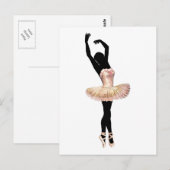Beautiful Ballerina in pink Briefkaart (Voorkant / Achterkant)