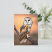 Beautiful Barn Owl Briefkaart (Staand voorkant)