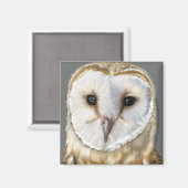 Beautiful Barn Owl Magneet (Voorkant / Achterkant)