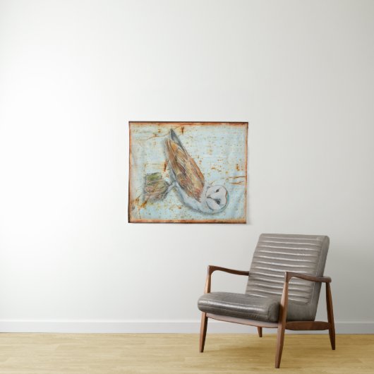 Beautiful Barn Owl Wandkleed (In Situ (horizontaal))