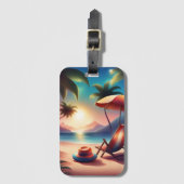 Beautiful beach bagagelabel (Voorkant (verticaal))