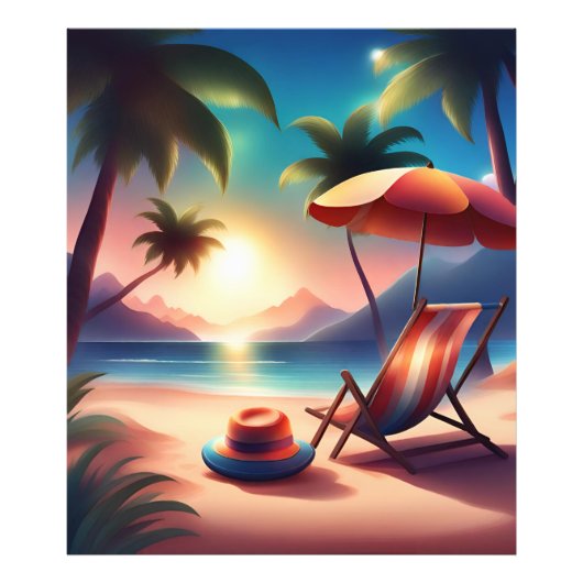 Beautiful beach foto afdruk (Voorkant)