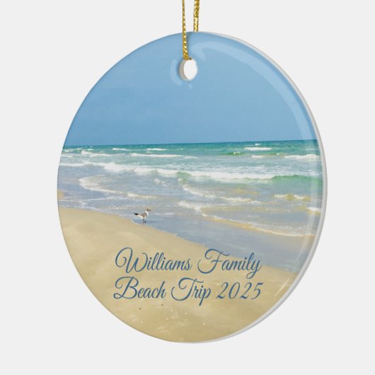 Beautiful Beach House Commemorative Christmas Keramisch Ornament (Links)
