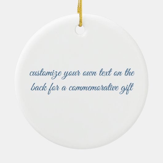 Beautiful Beach House Commemorative Christmas Keramisch Ornament (Achterkant)