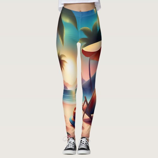 Beautiful beach leggings (Voorkant)