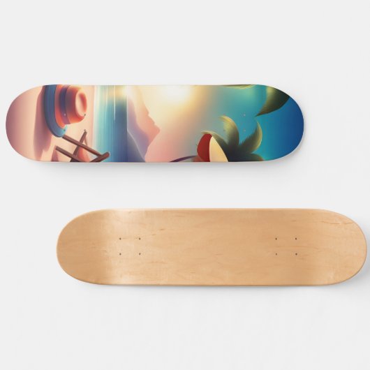 Beautiful beach persoonlijk skateboard (Horizontaal)