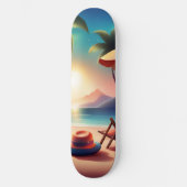Beautiful beach persoonlijk skateboard (Voorkant)