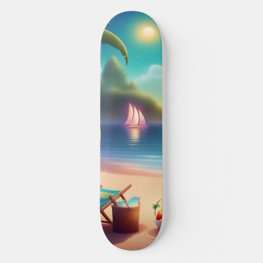 Beautiful beach persoonlijk skateboard (Voorkant)